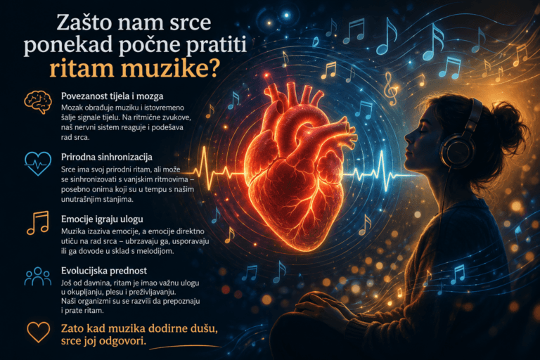 Zašto nam srce ponekad počne pratiti ritam muzike?