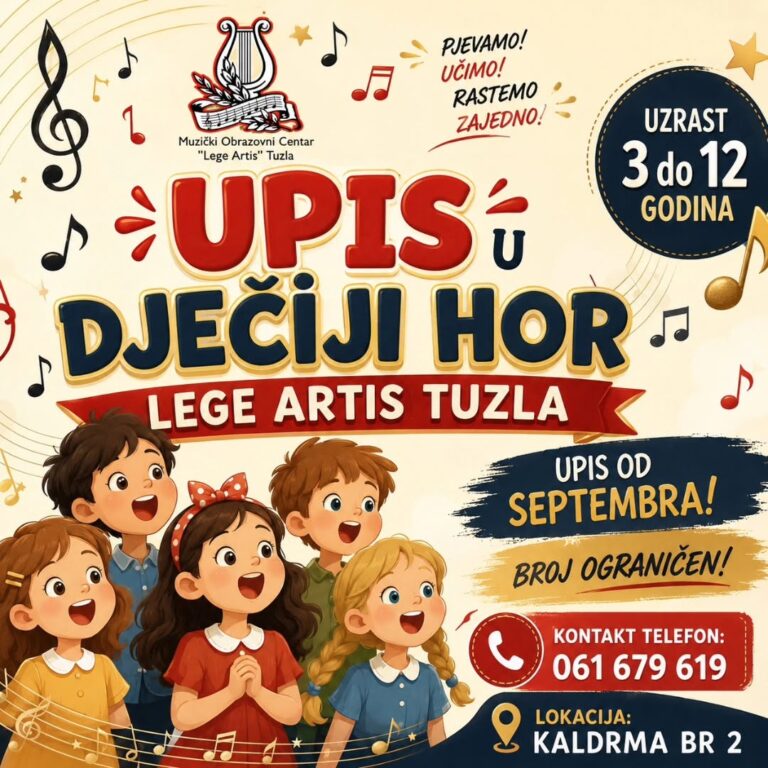 Počeo upis djece u dječiji hor Lege Artis